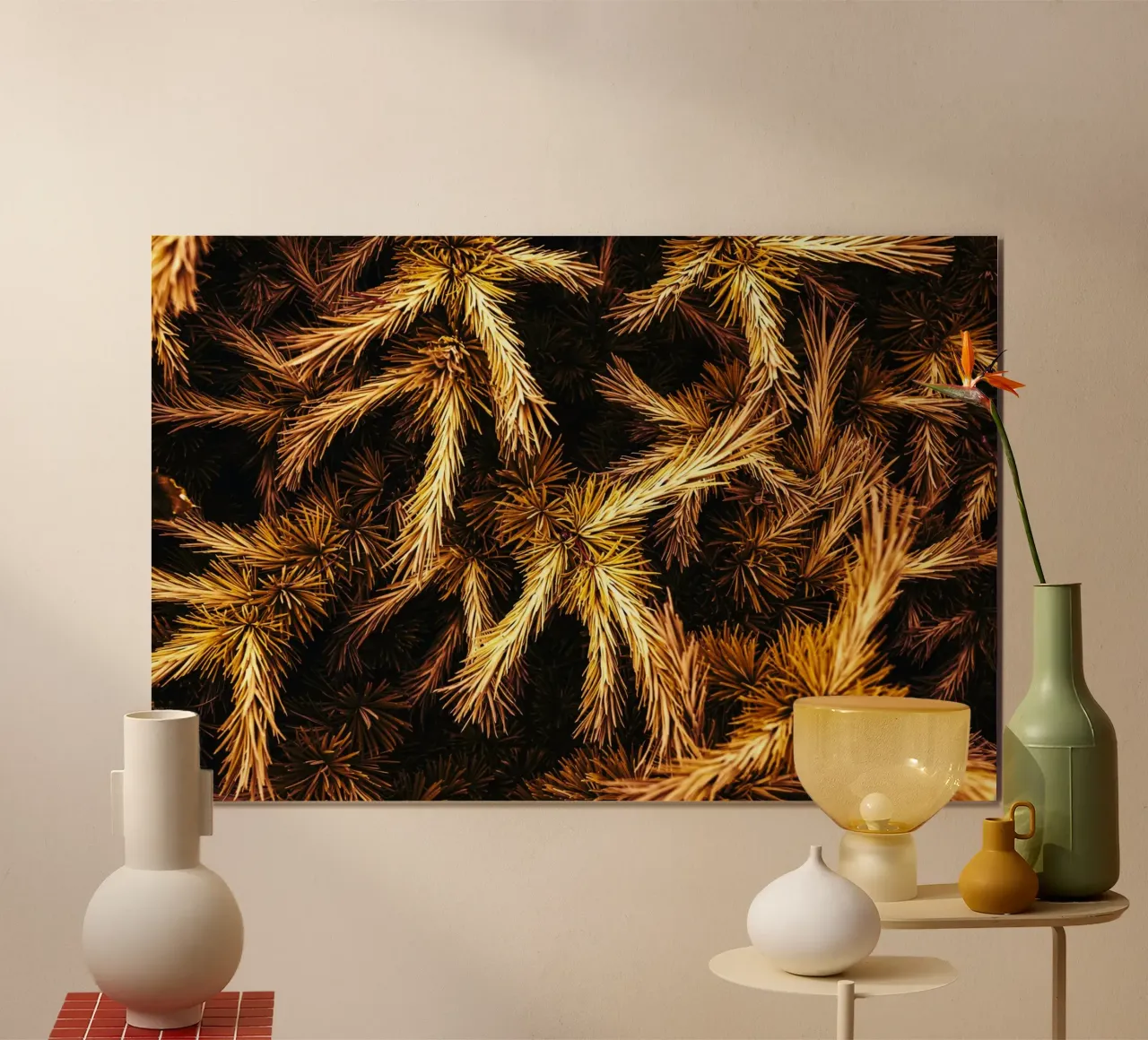 Dry leaves poster da mip of map