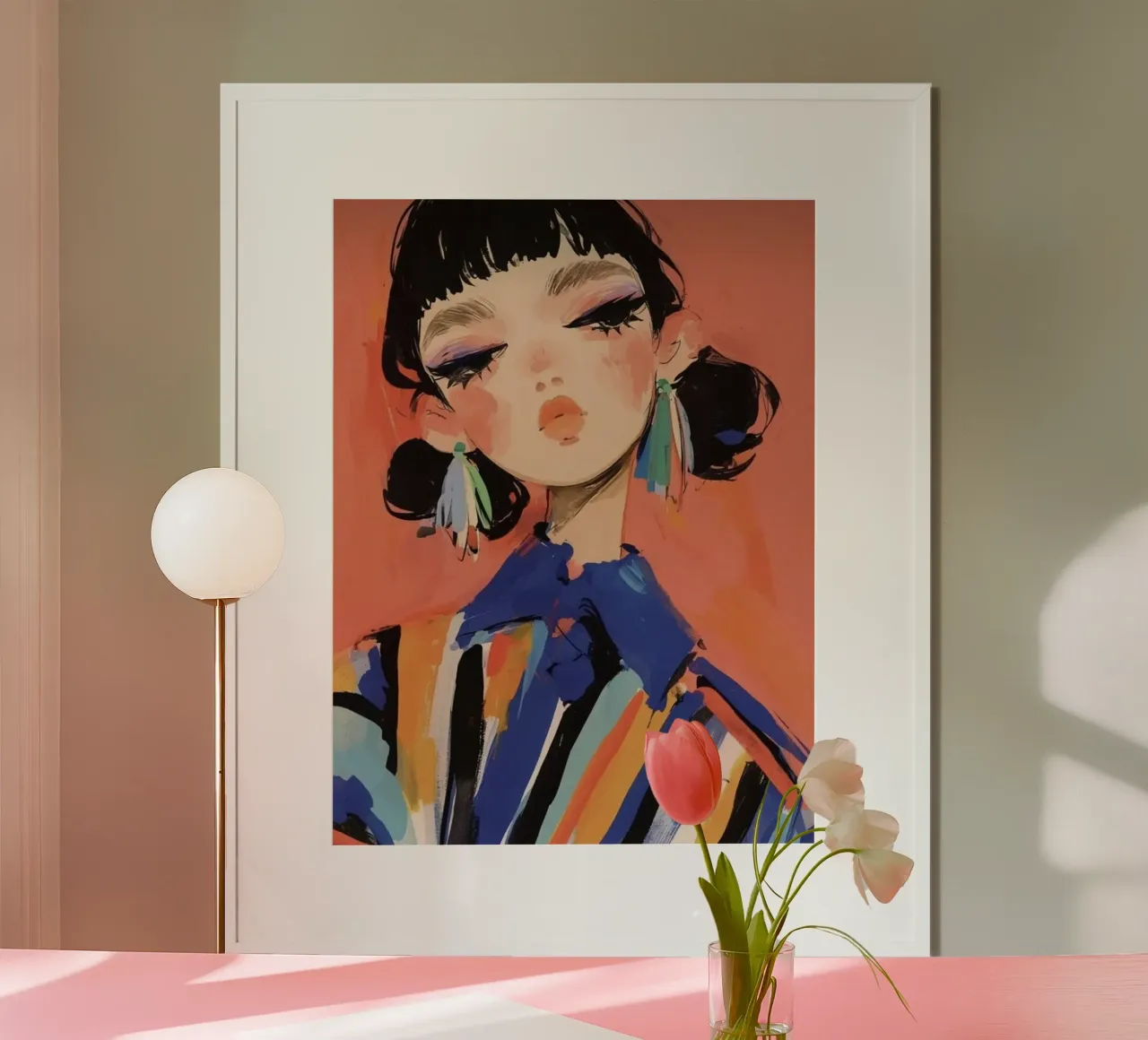 posture girl in color shirt poster da sophiaz