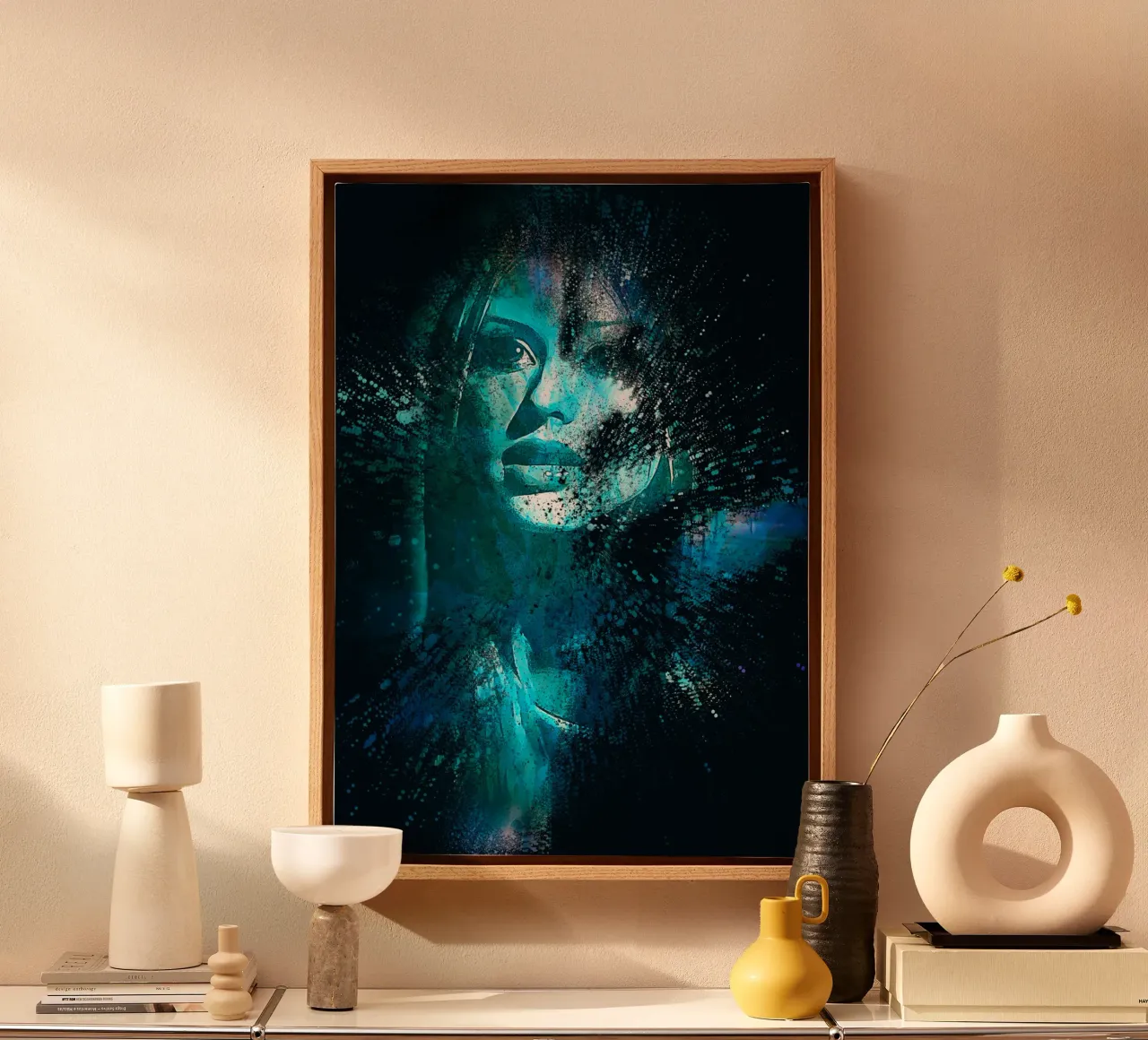 1001 dispersion art Chris Aguil canvas with Floater frame by aank1001