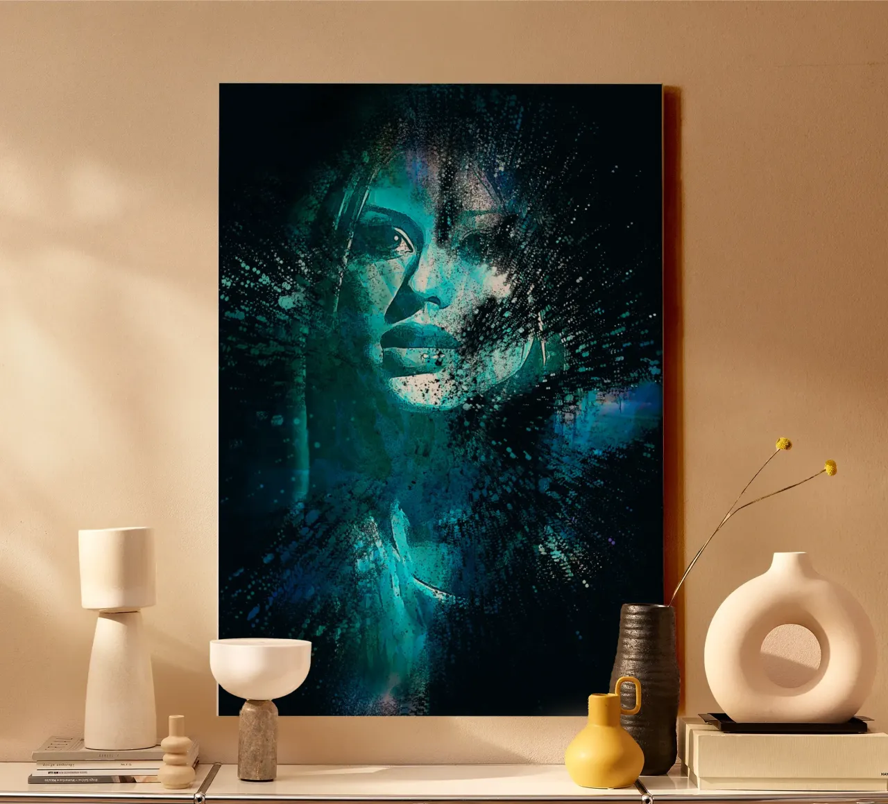 1001 dispersion art Chris Aguil canvas with Floater frame by aank1001