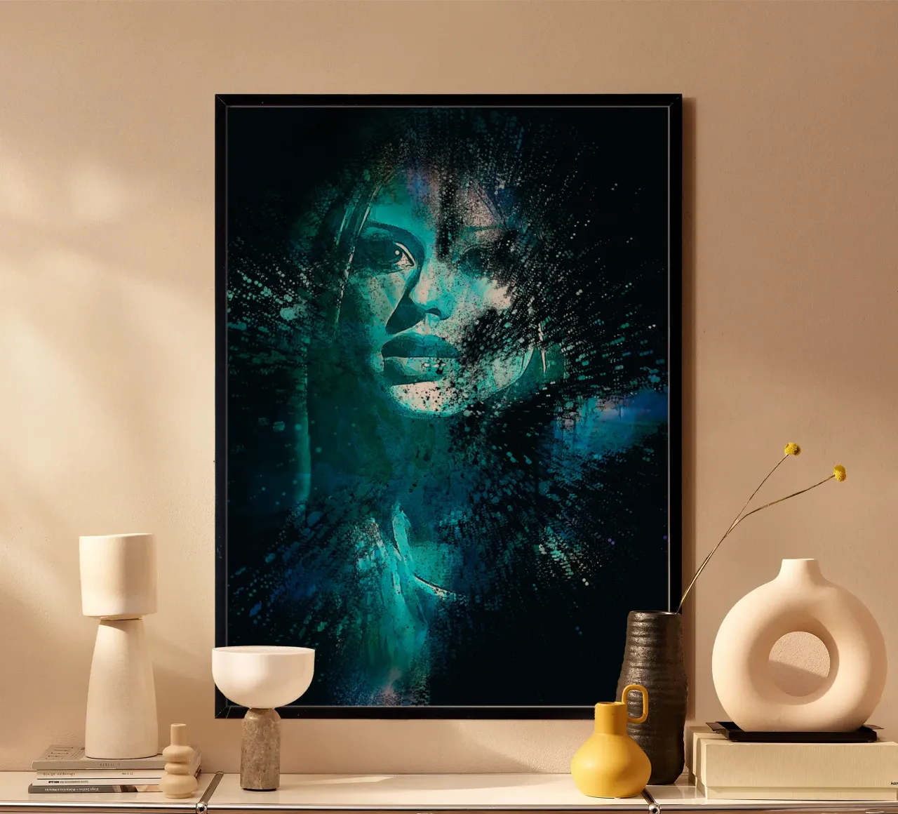 1001 disp. art. Chris Aguil poster con telaio in plastica da aank1001
