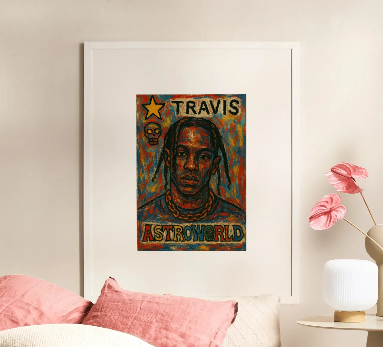Poster Astroworld - Travis Scott poster con telaio in plastica da alexandrealbumreview