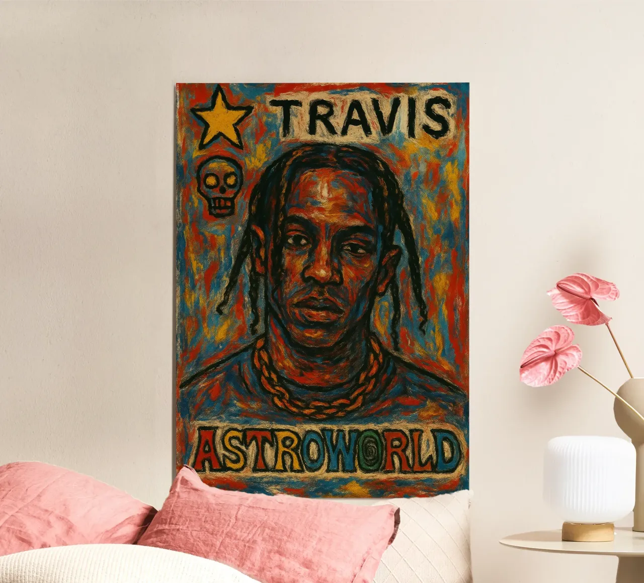 Poster Astroworld - Travis Scott poster con telaio in plastica da alexandrealbumreview