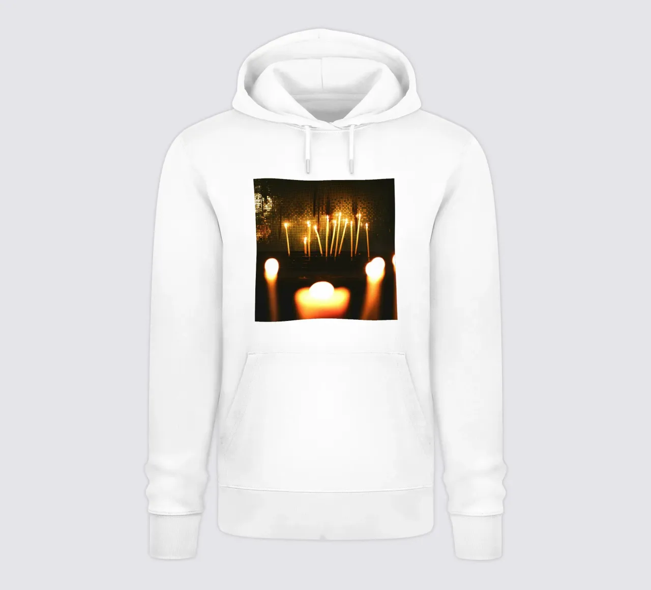 The flickering candles felpa con cappuccio da mip of map