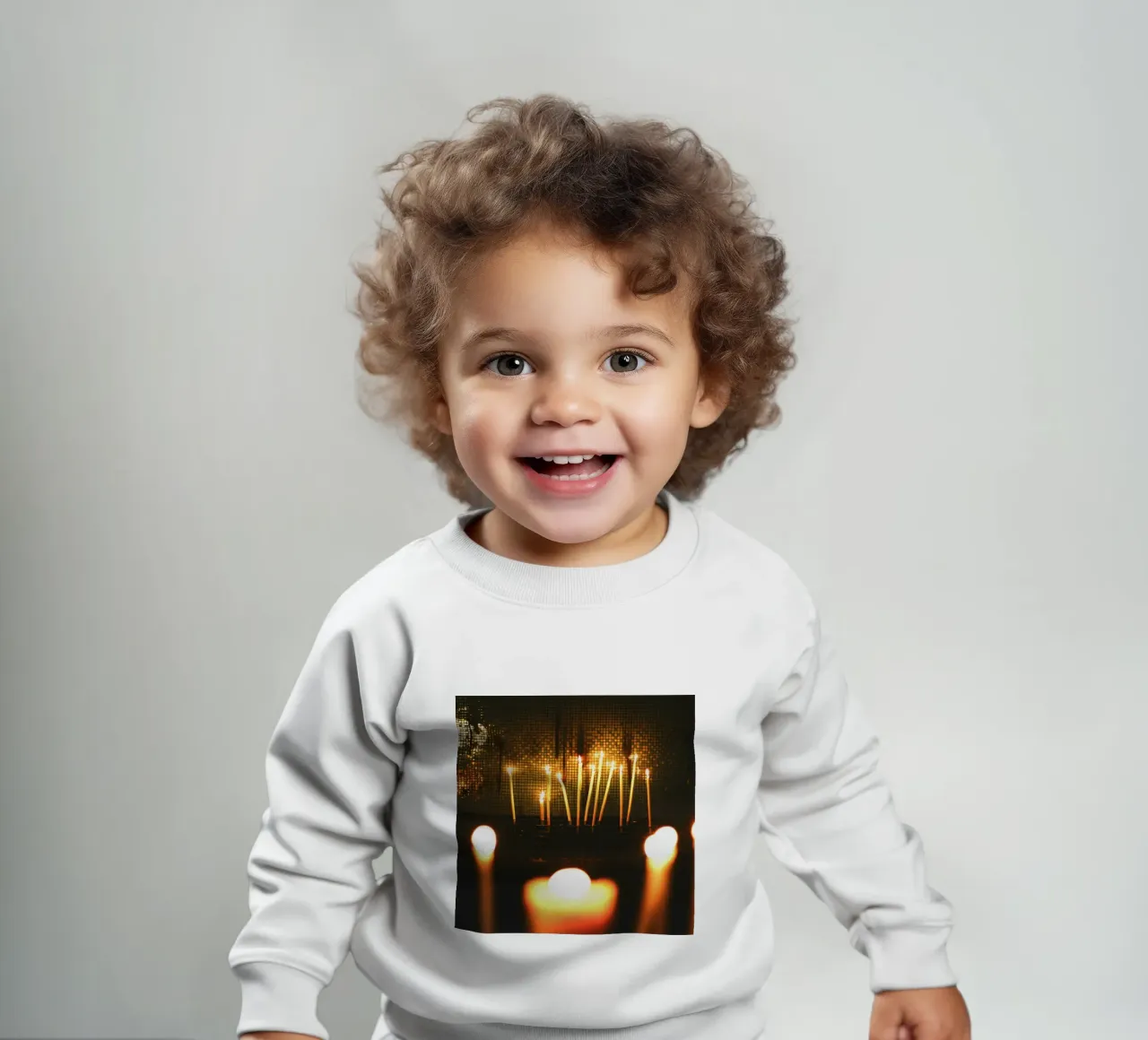 The flickering candles felpa neonato da mip of map