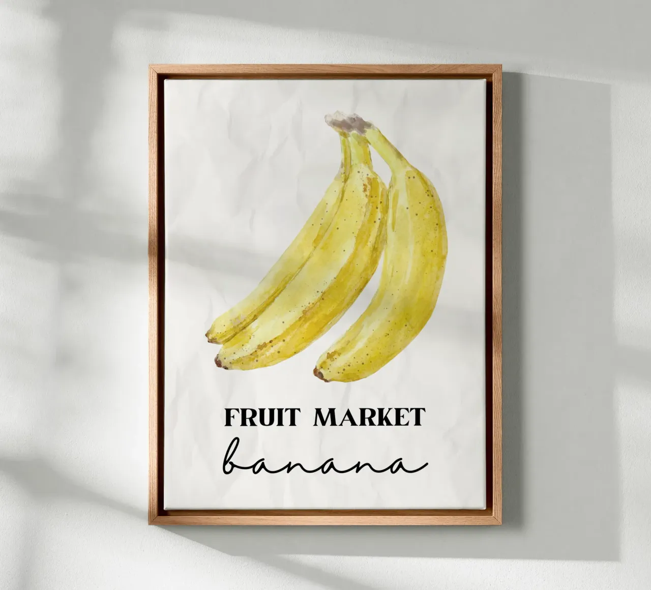 Banana tela con Cornice a cassetta da PinkCandyWalls
