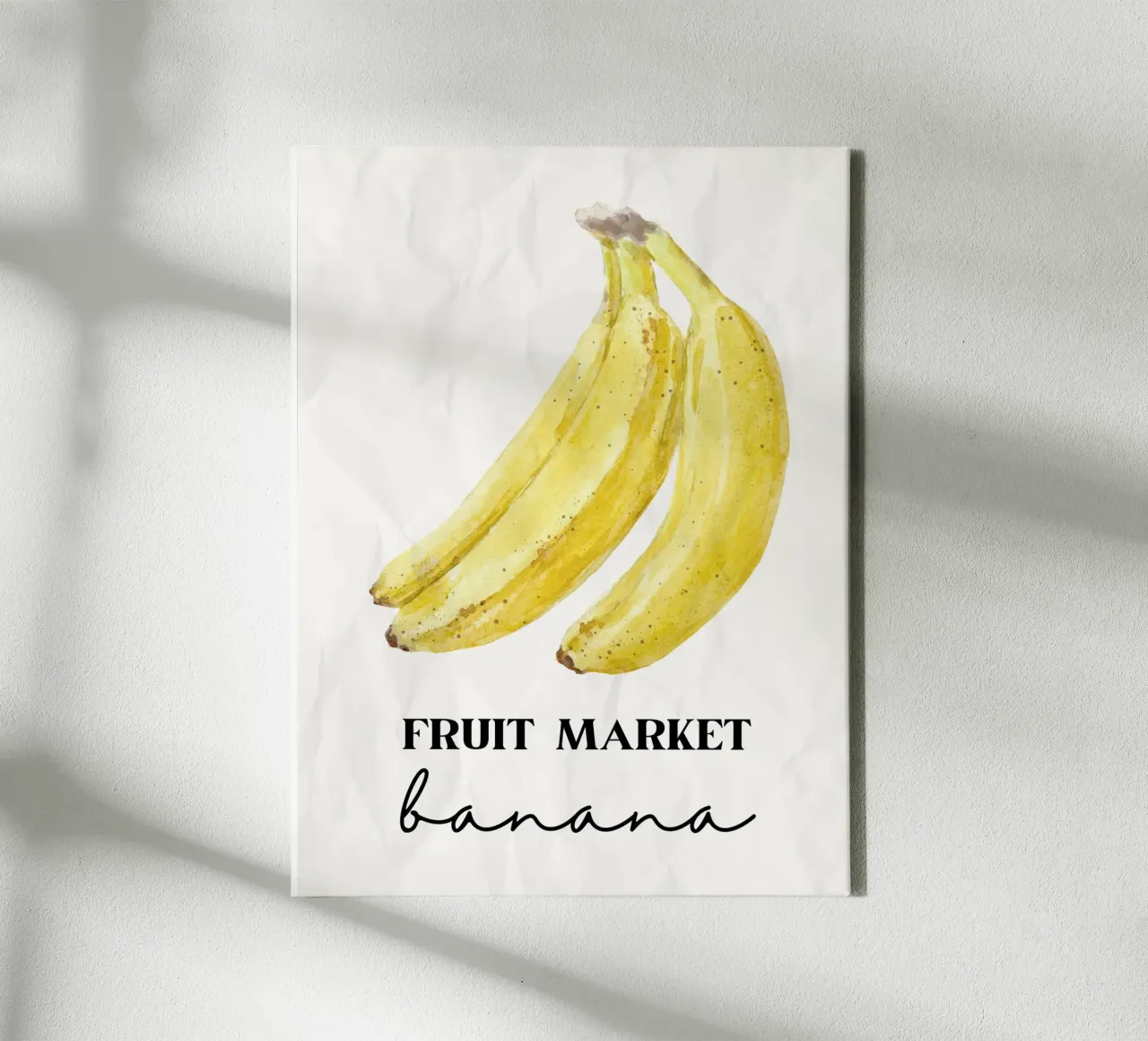 Banana tela con Cornice a cassetta da PinkCandyWalls
