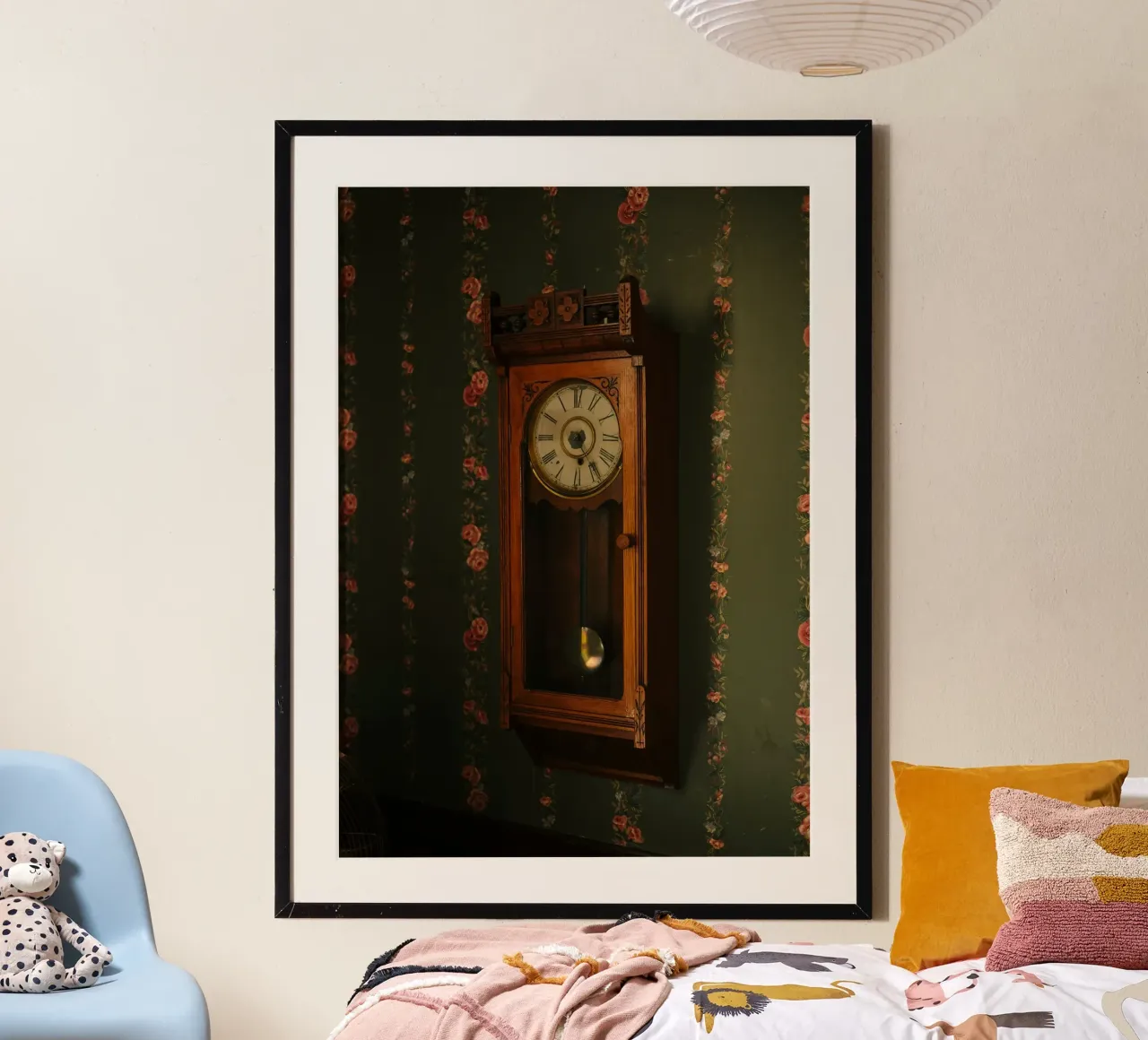 The antique clock poster da mip of map