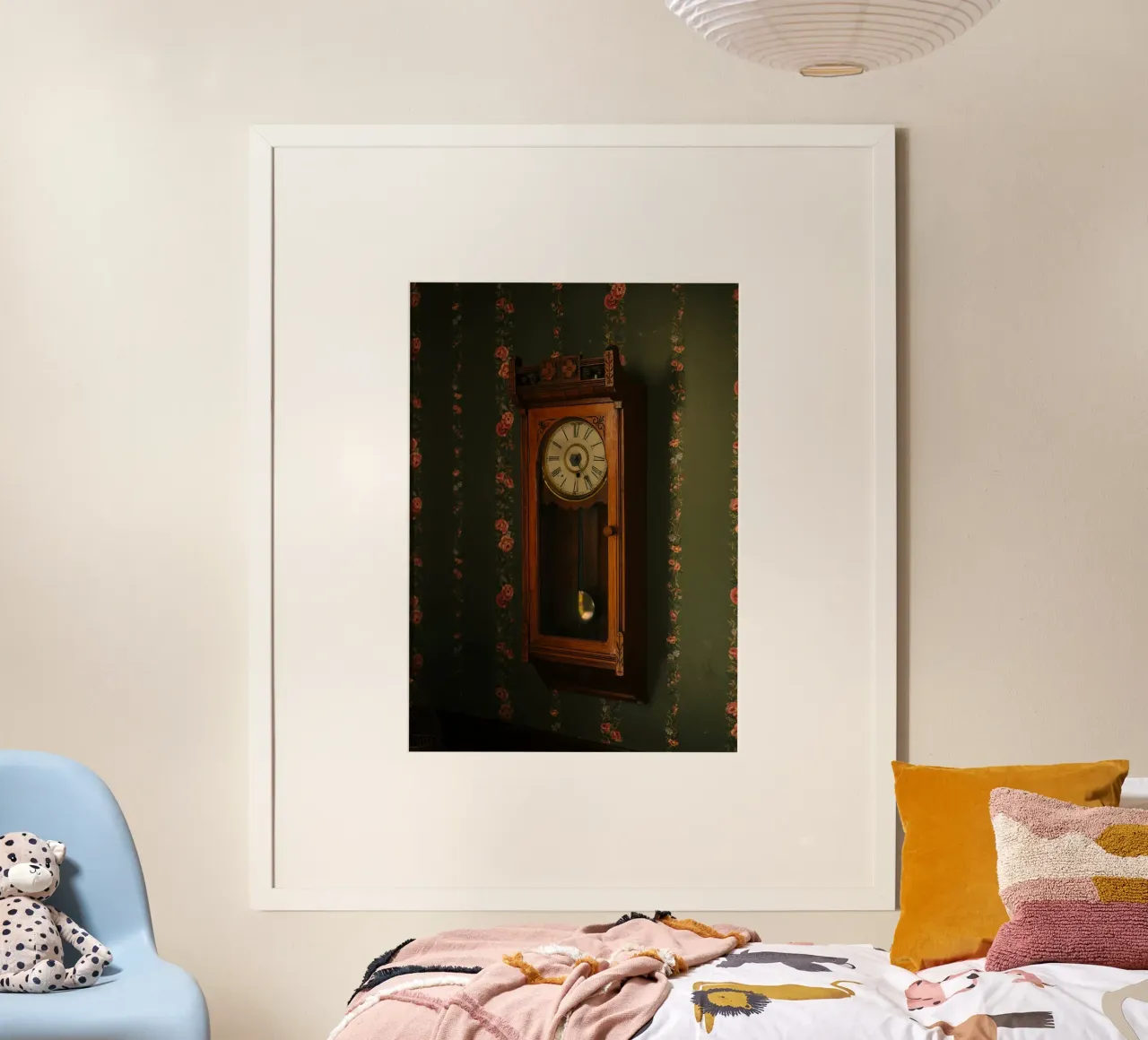 The antique clock poster da mip of map