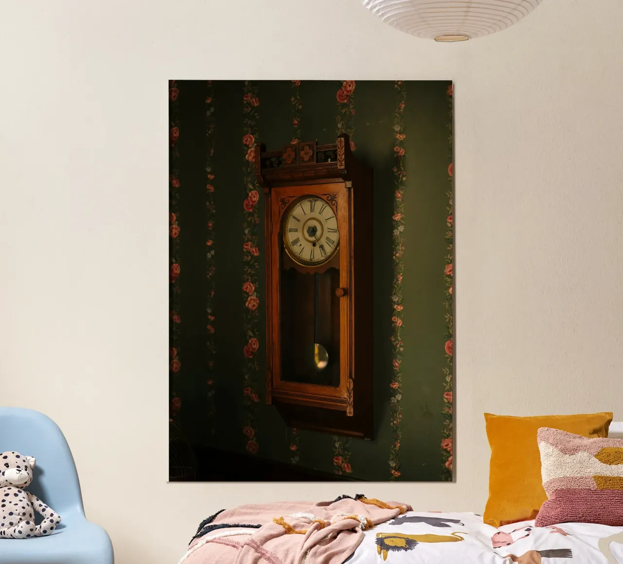 The antique clock poster da mip of map