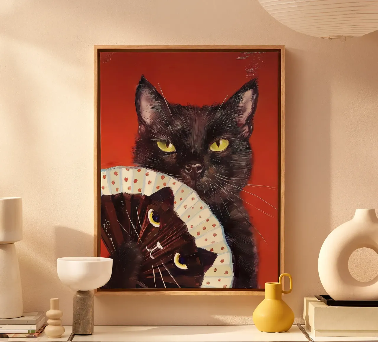 Double Trouble canvas with Floater frame by Arjun