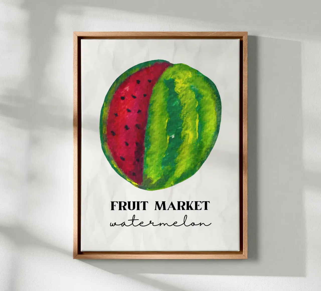 Watermelon tela con Cornice a cassetta da PinkCandyWalls