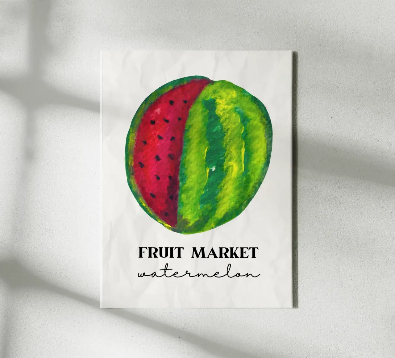 Watermelon tela con Cornice a cassetta da PinkCandyWalls