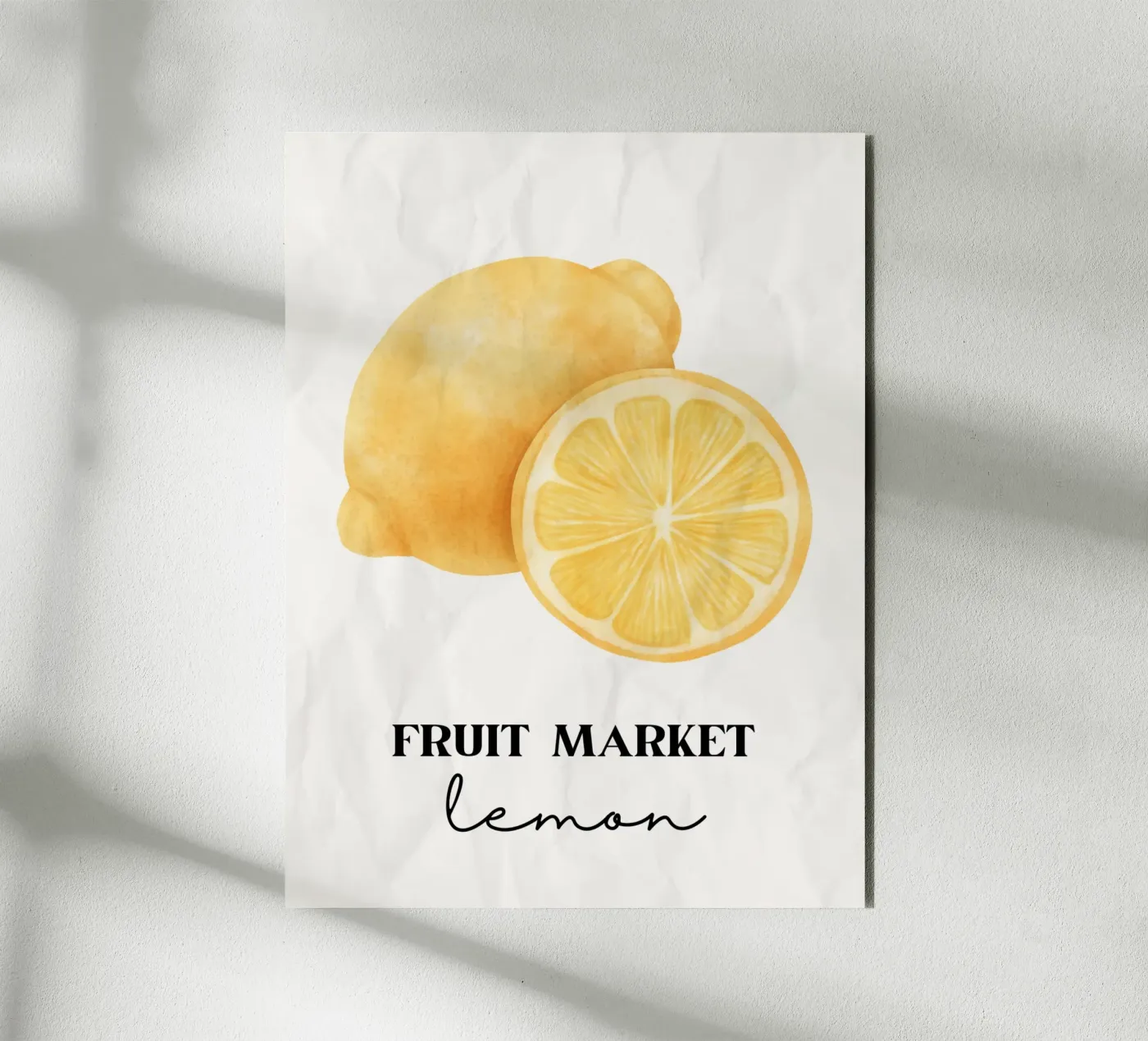 Lemon alluminio dibond da PinkCandyWalls