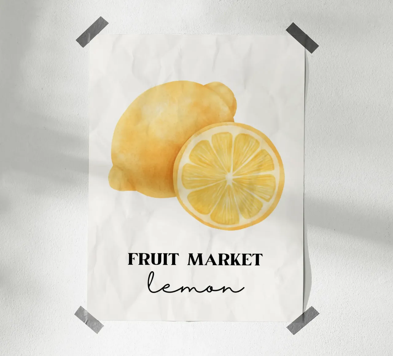 Lemon poster van PinkCandyWalls