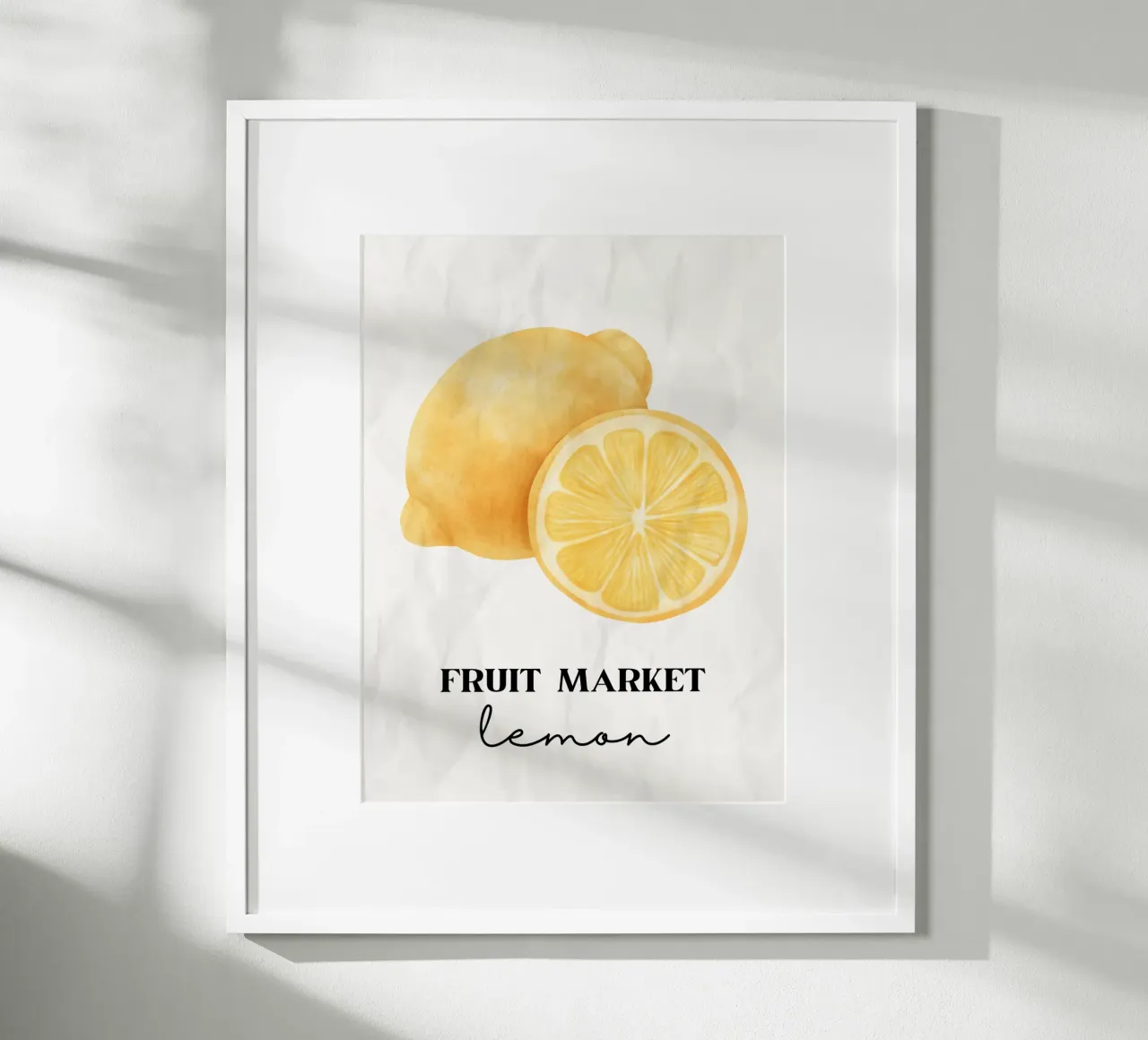 Lemon poster van PinkCandyWalls