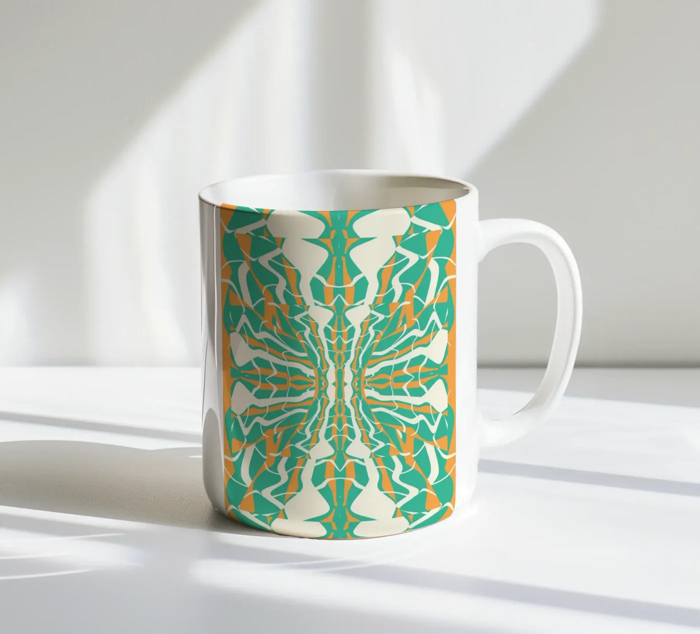 Bizarre Pattern 08 ceramic mug by Little Dean