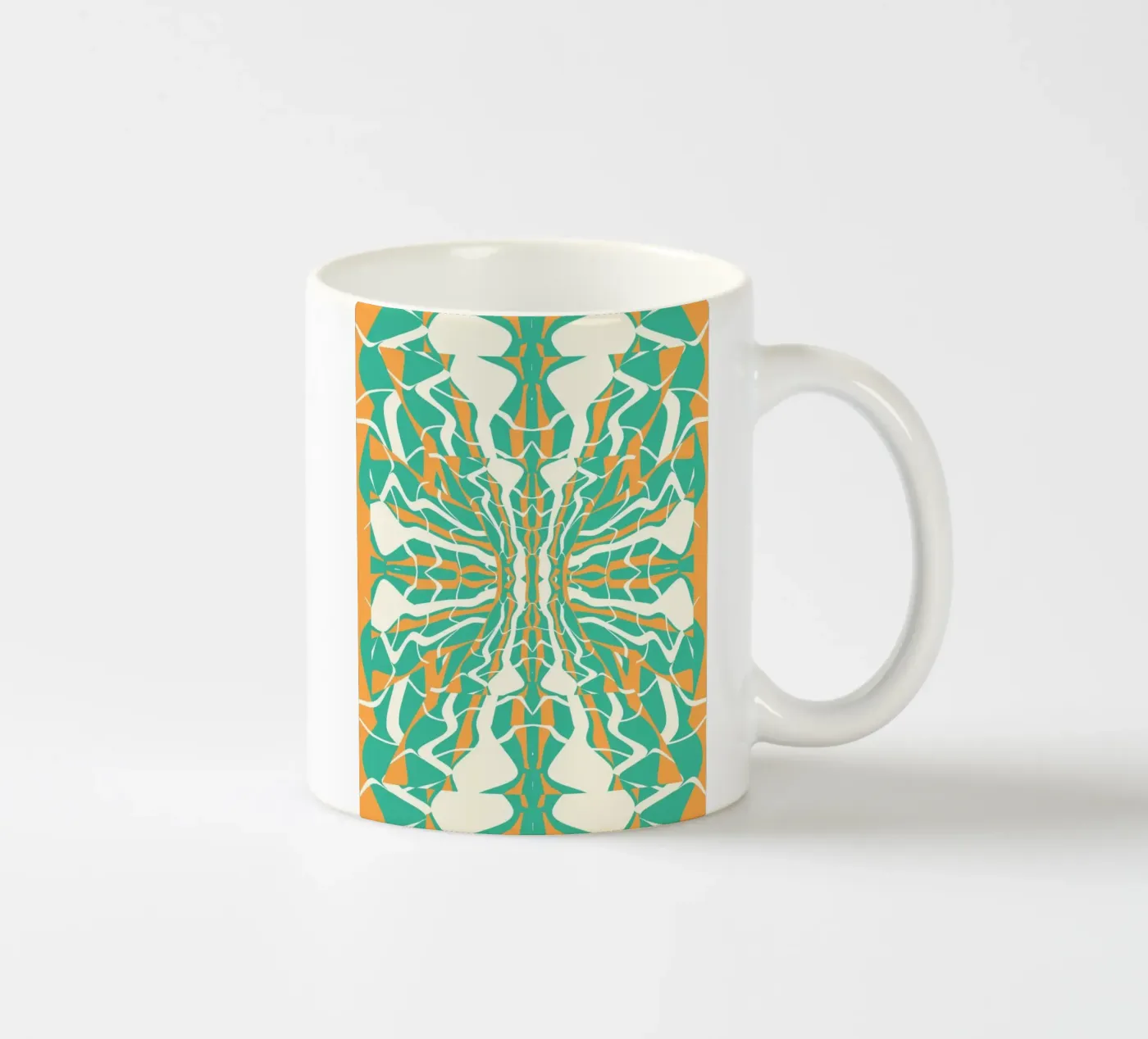Bizarre Pattern 08 ceramic mug by Little Dean