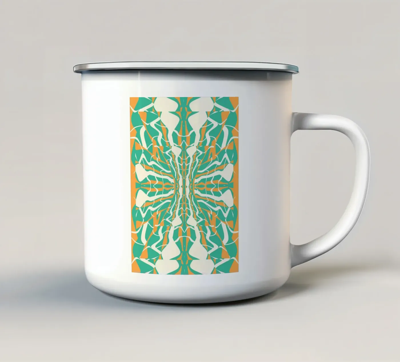 Bizarre Pattern 08 enamel mug by Little Dean
