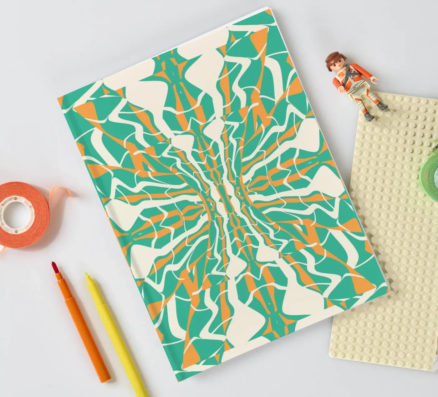 Bizarre Pattern 08 notebook by Little Dean