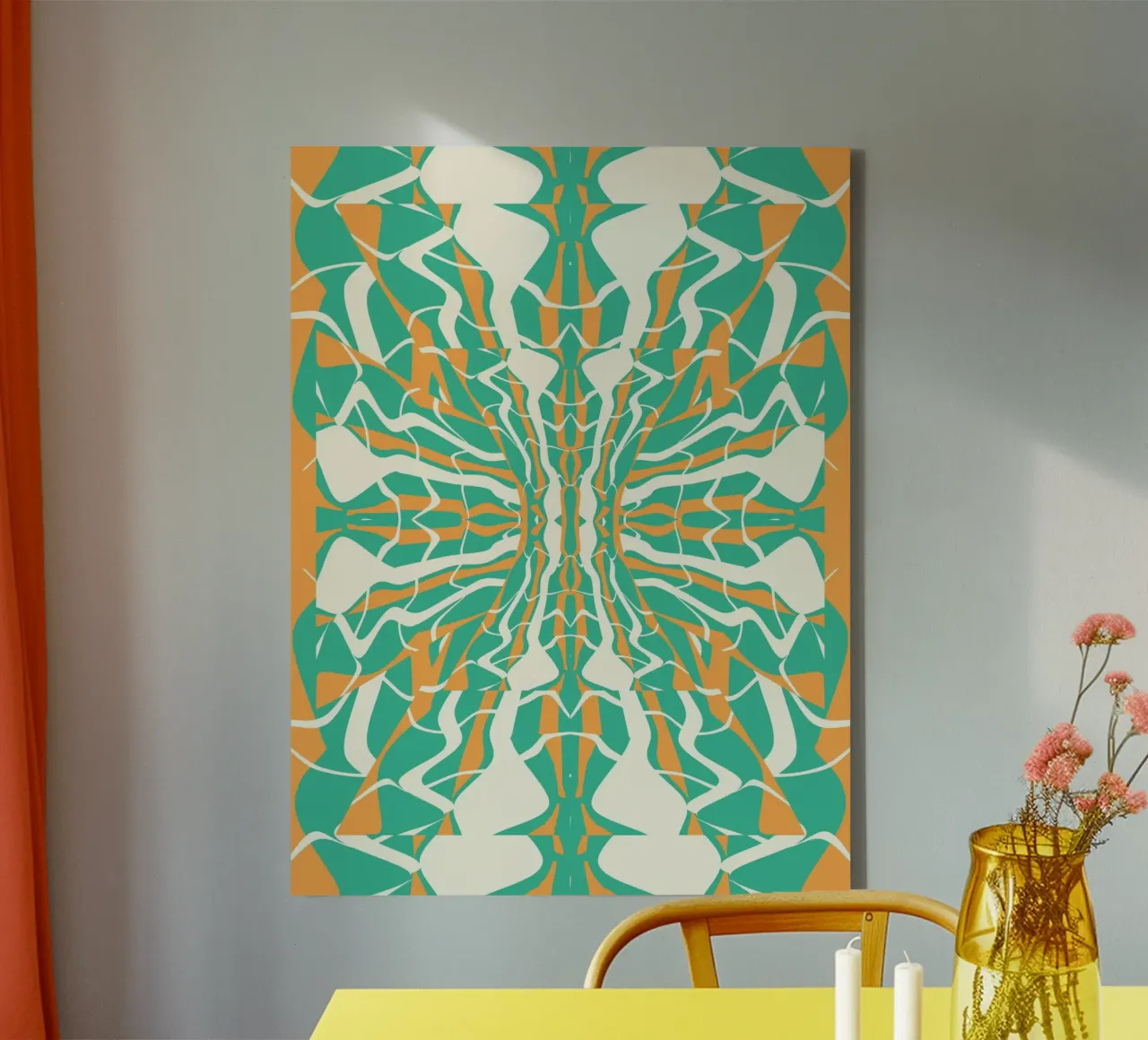 Pattern Bizarre 08 tela con Cornice a cassetta da Little Dean