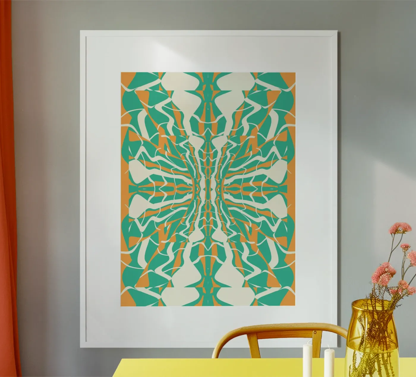 Bizarre Pattern 08 poster van Little Dean