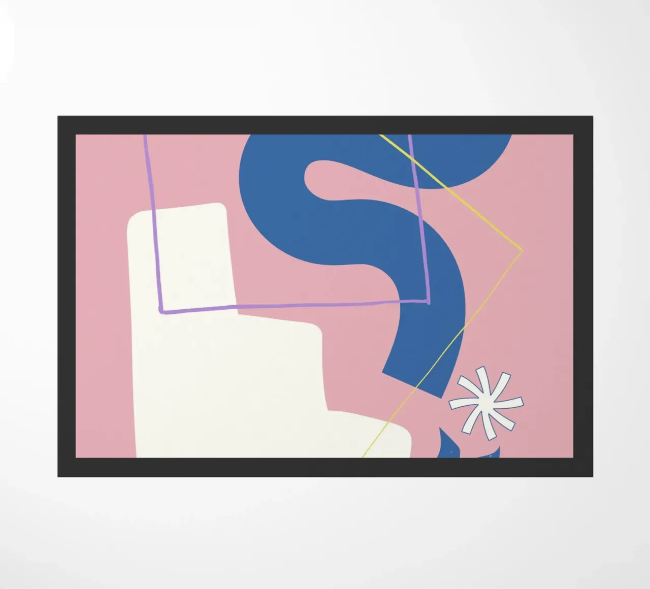 Shape composition doormat by Little Dean