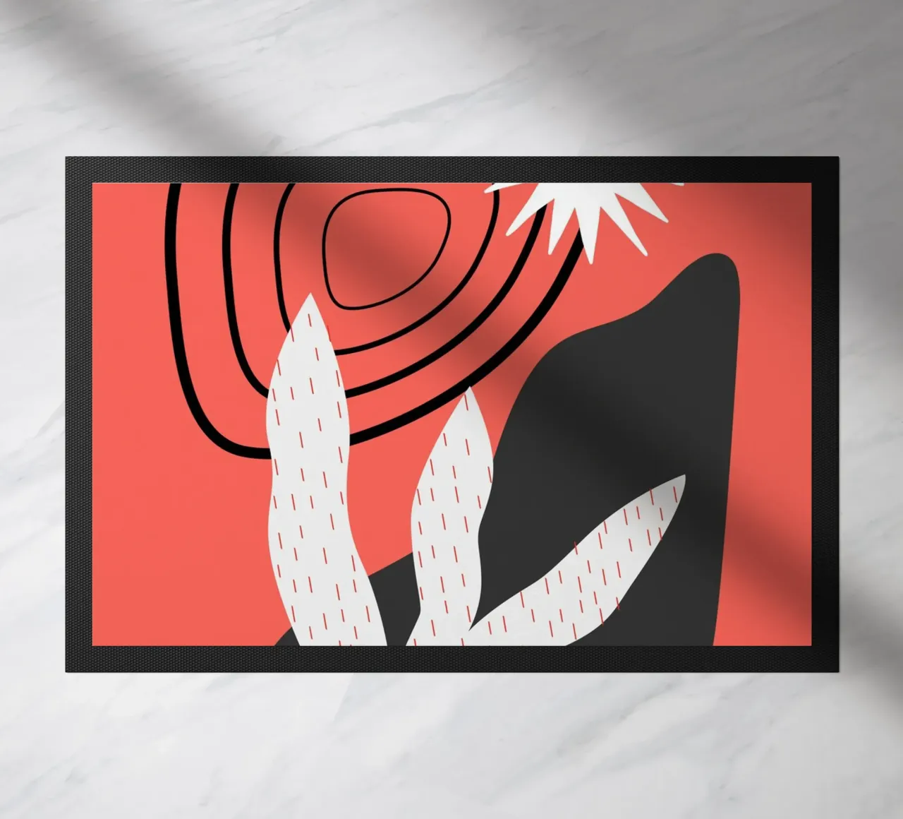 Landscape composition doormat by Little Dean