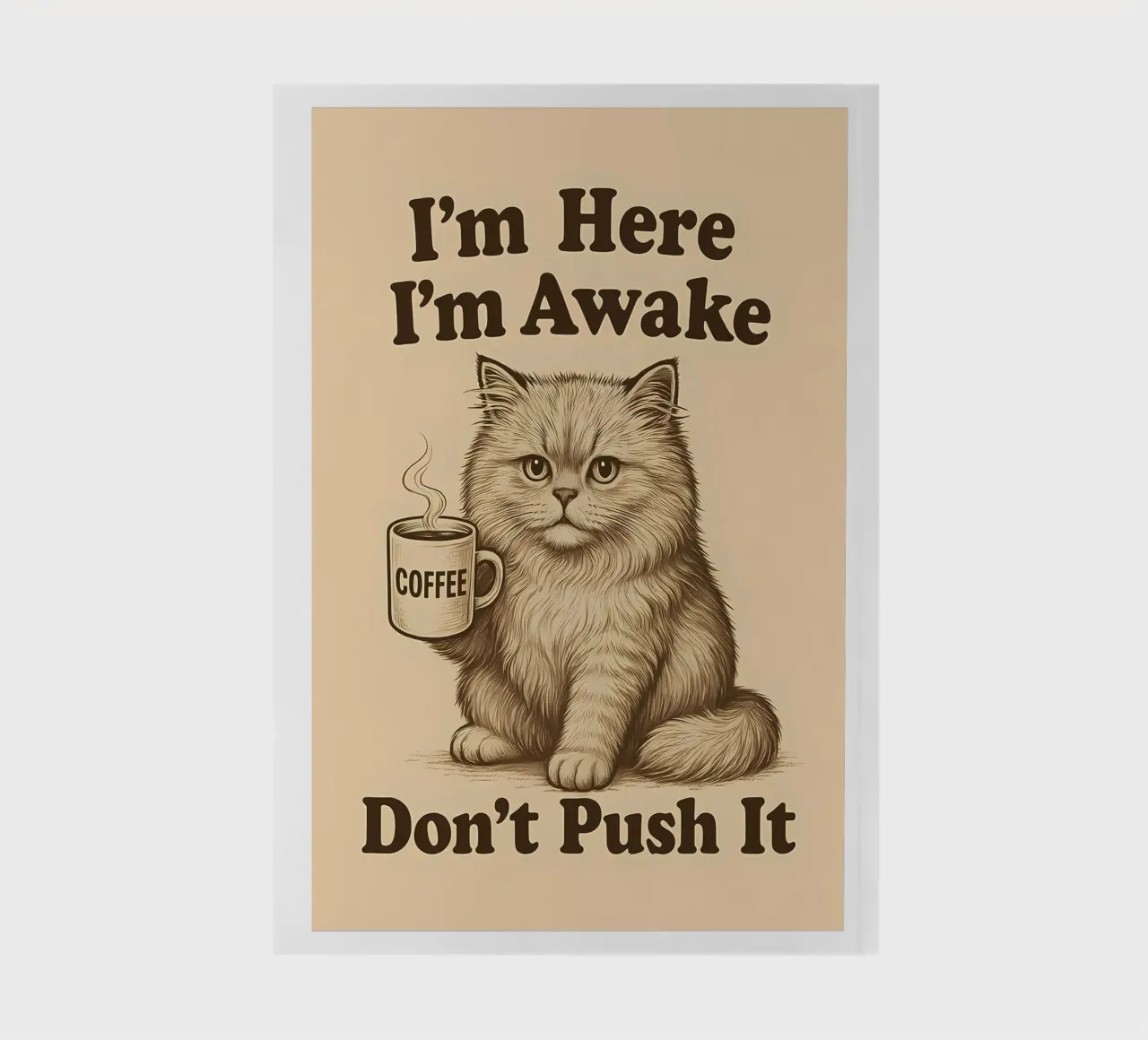 I'm Here I'm Awake - Don't Push It notebook by Arjun