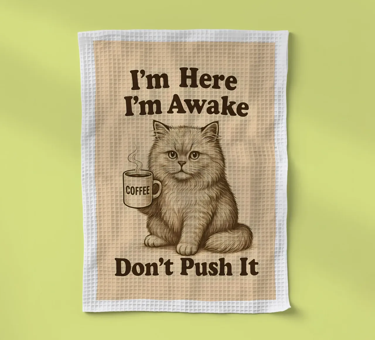 I'm Here I'm Awake - Don't Push It torchon de Arjun