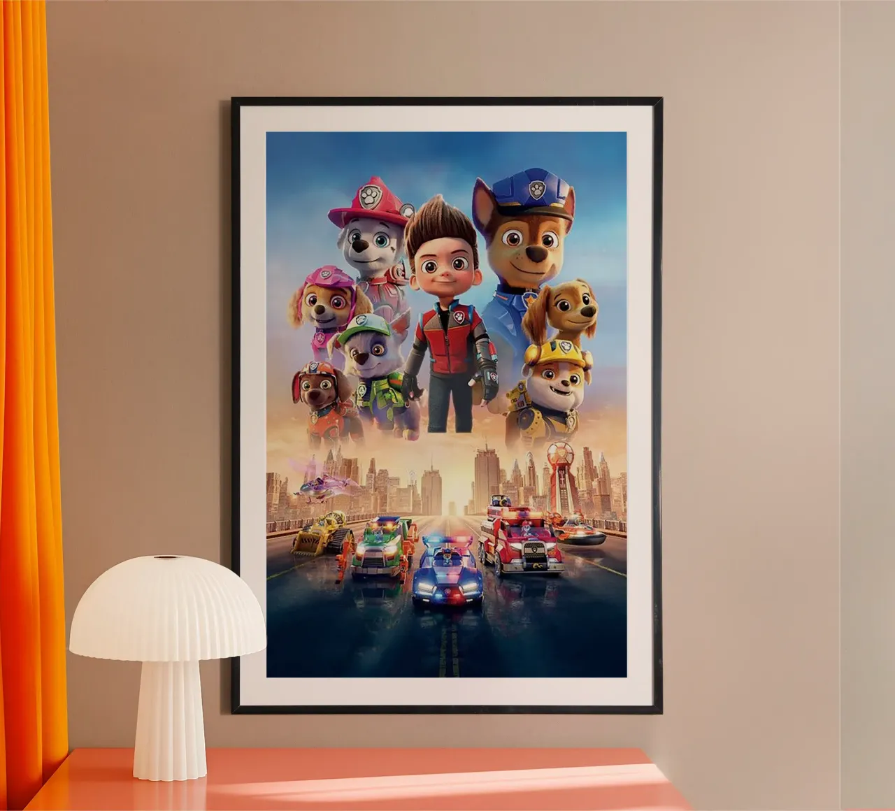 Paw Patrol poster con telaio in alluminio da Cobron Studio