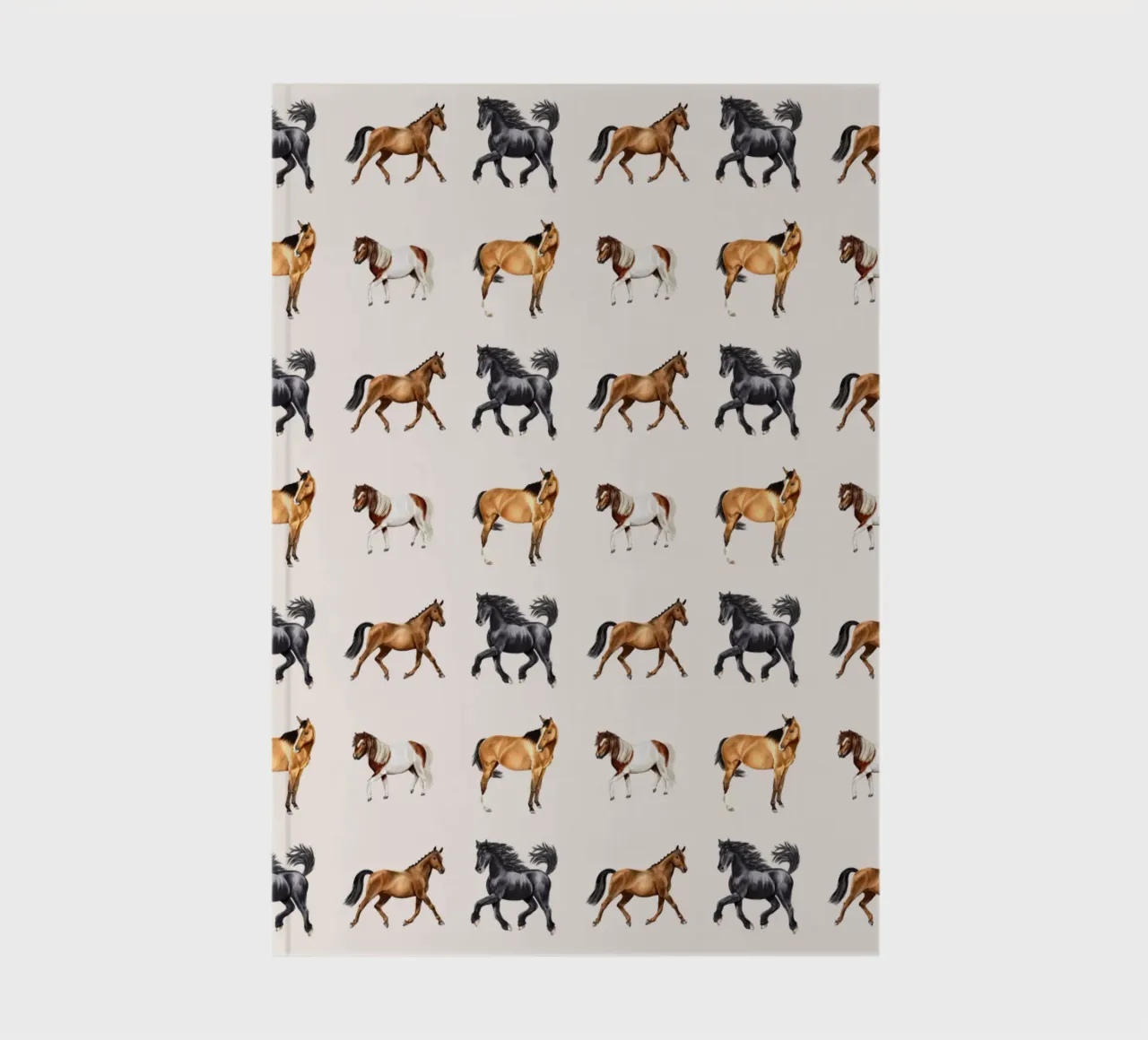Horses Pattern No.01 notebook by Moonlit Illustrations