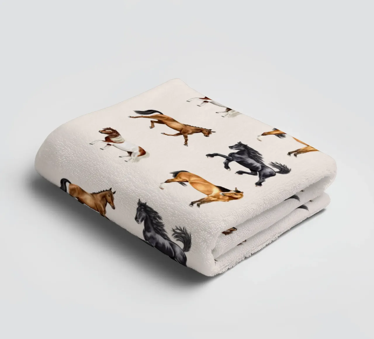 Cavalli Modello n. 01 asciugamano da bagno da Moonlit Illustrations