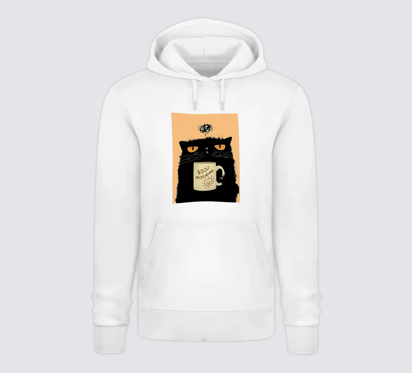 Caffè Grumpy Cat felpa con cappuccio da Arjun