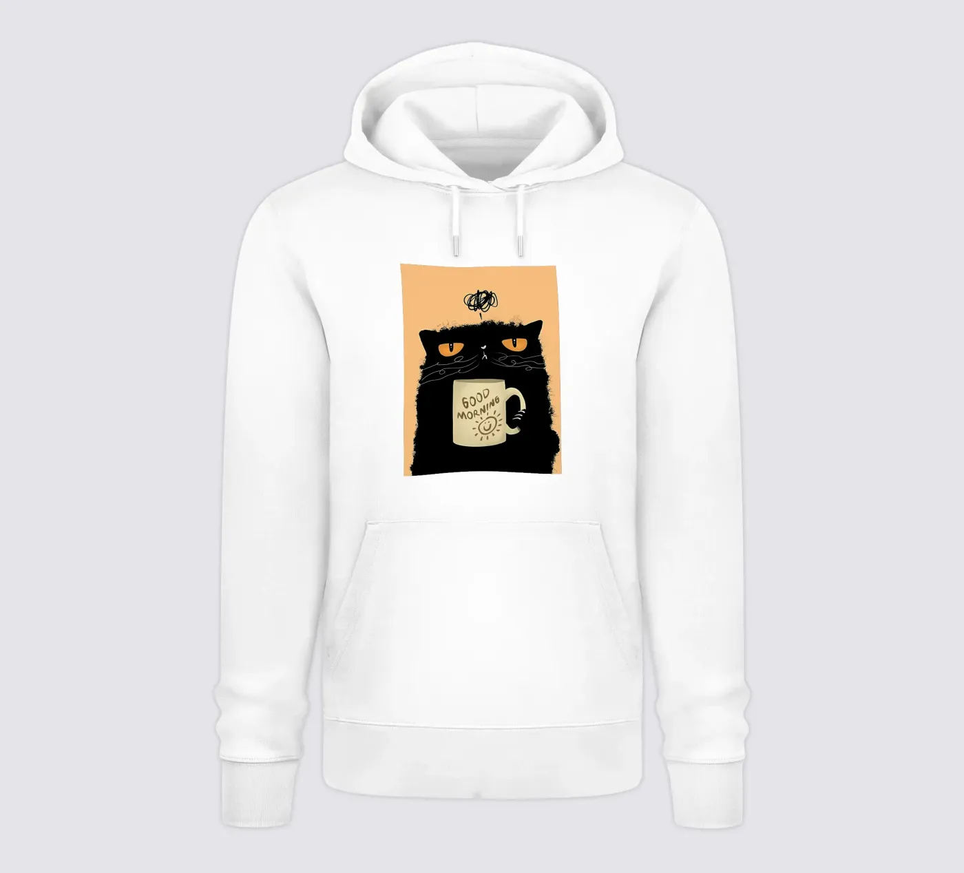 Caffè Grumpy Cat felpa con cappuccio da Arjun