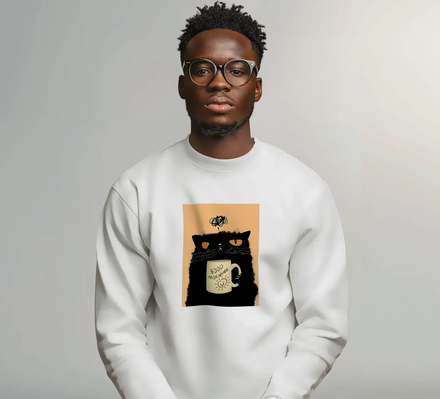 Grumpy Cat Coffee sweatshirt by Arjun