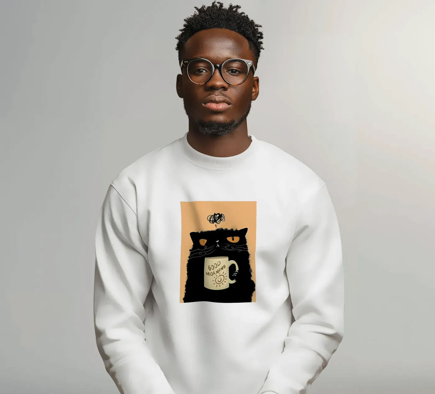 Grumpy Cat Coffee sweatshirt by Arjun