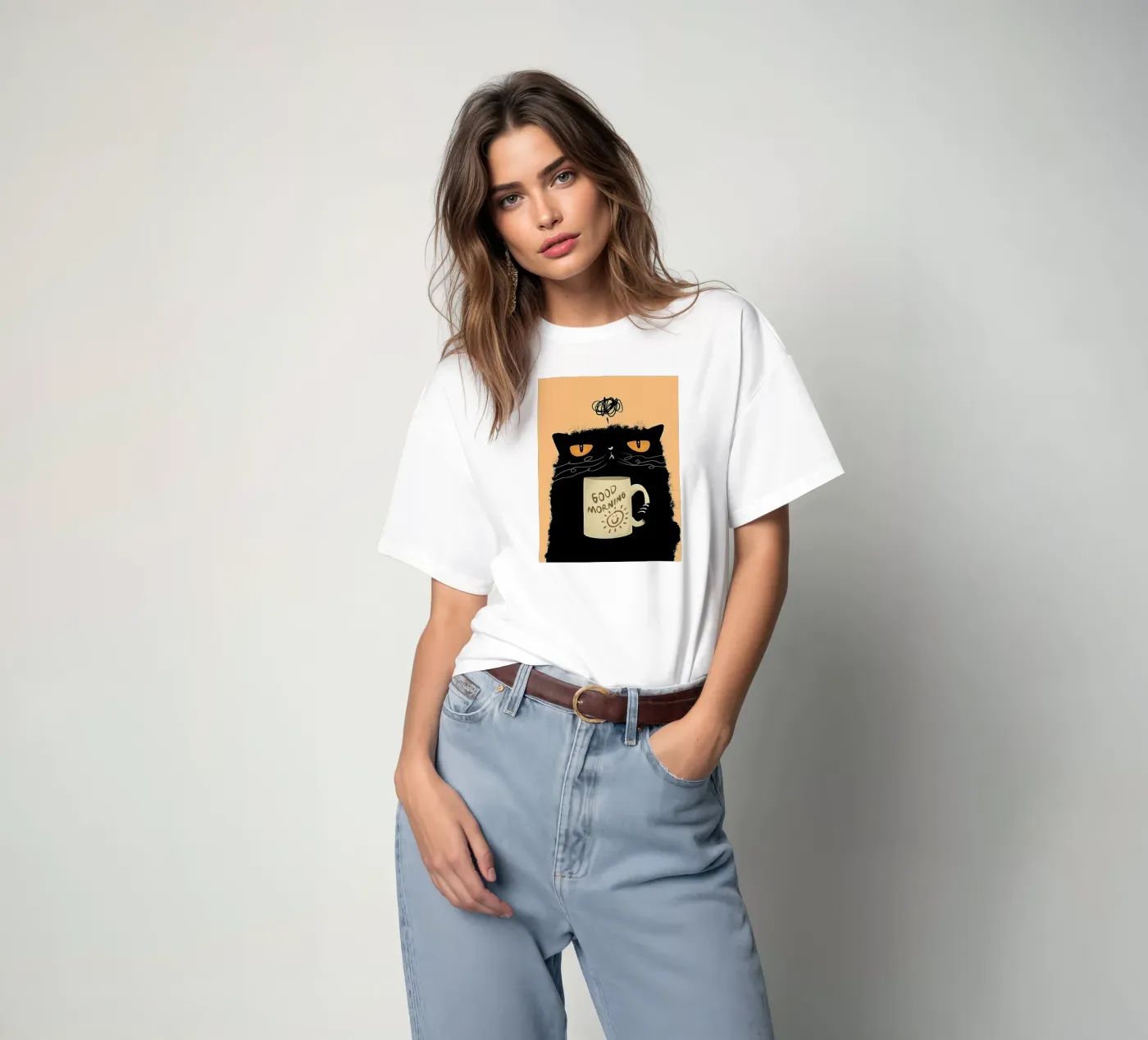 Caffè Grumpy Cat t-shirt da Arjun