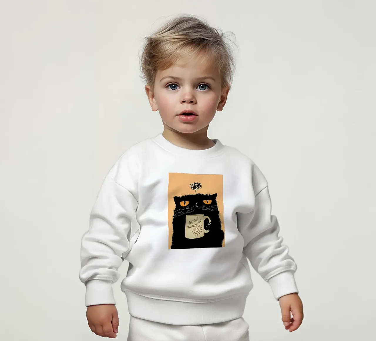 Caffè Grumpy Cat felpa neonato da Arjun