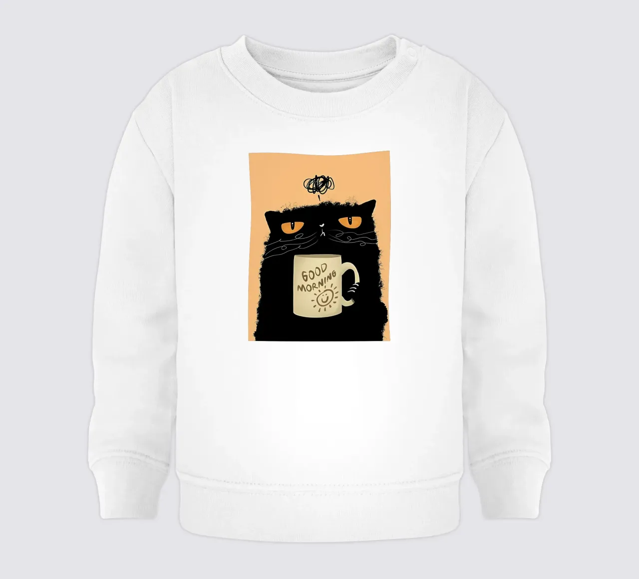 Caffè Grumpy Cat felpa neonato da Arjun