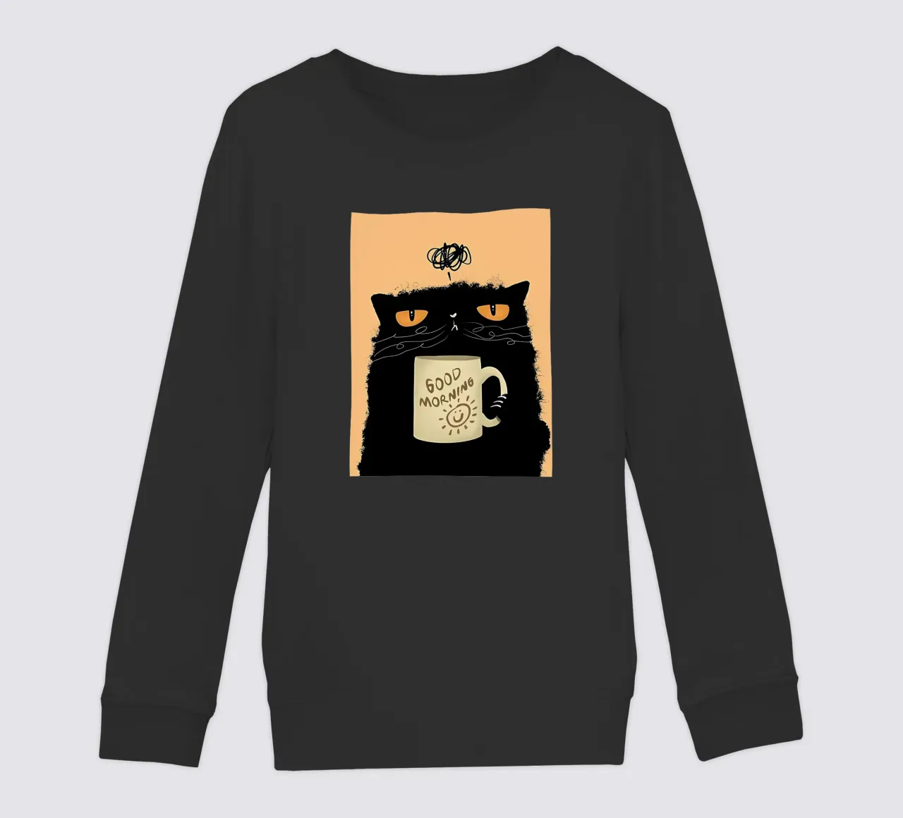 Caffè Grumpy Cat felpa bambino da Arjun