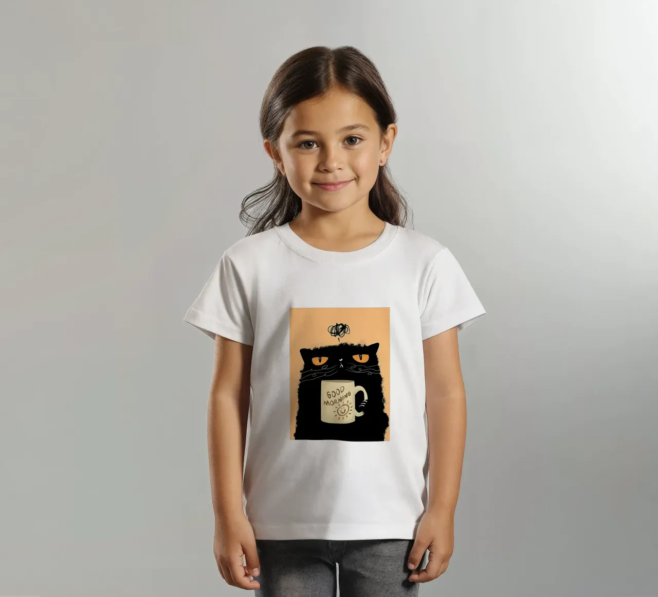 Caffè Grumpy Cat t-shirt bambini da Arjun