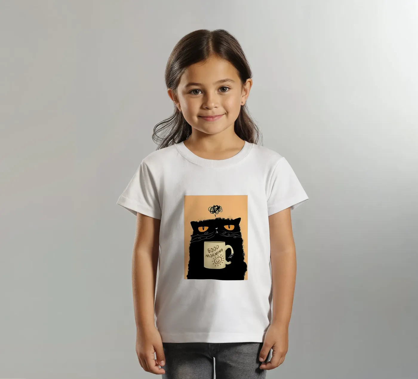 Grumpy Cat Coffee kids t-shirt by Arjun