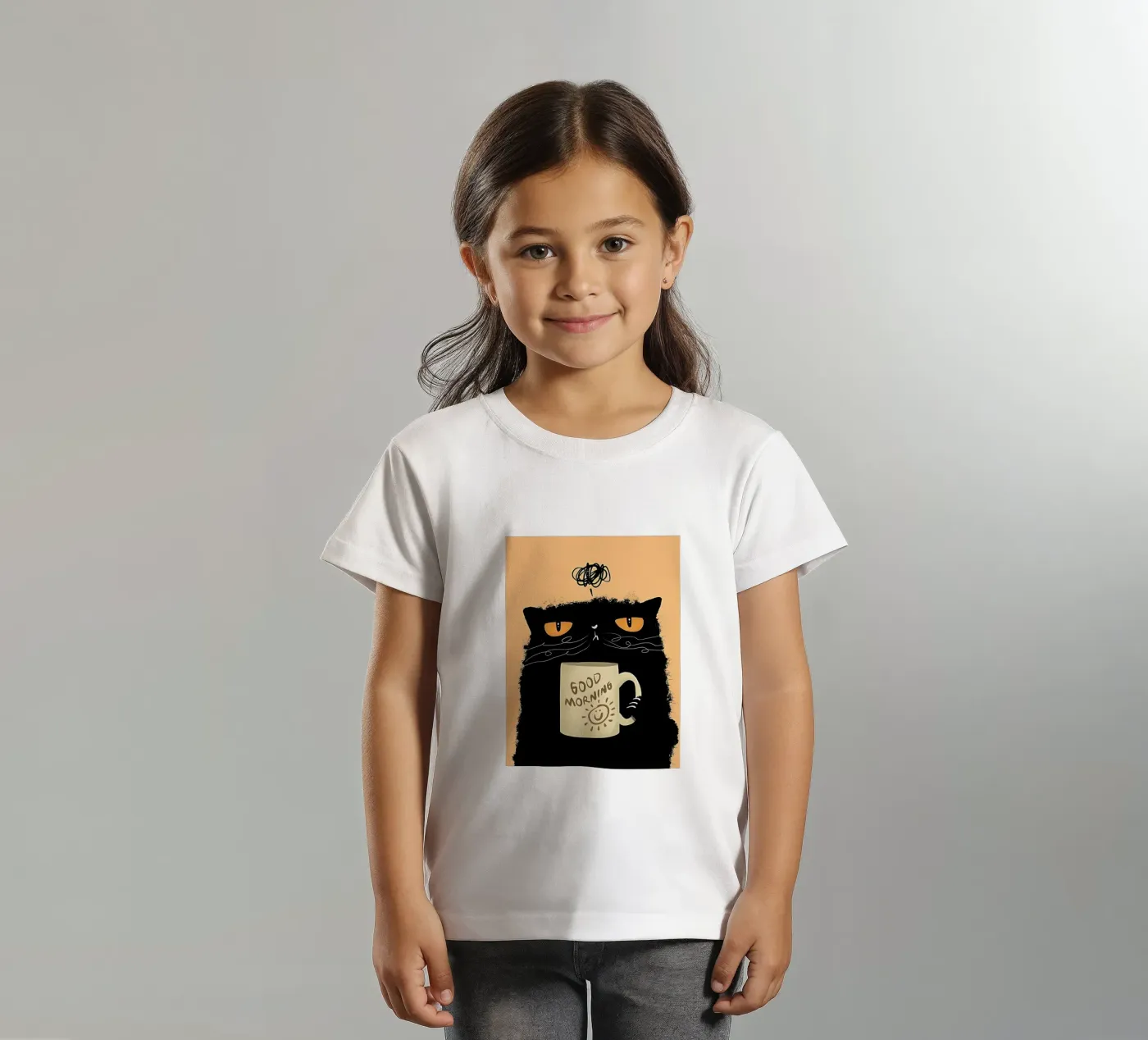 Grumpy Cat Coffee kids t-shirt by Arjun