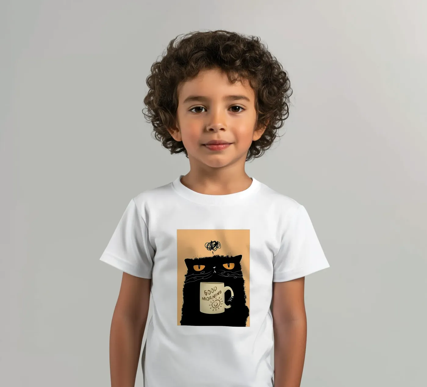 Grumpy Cat Coffee kids t-shirt by Arjun