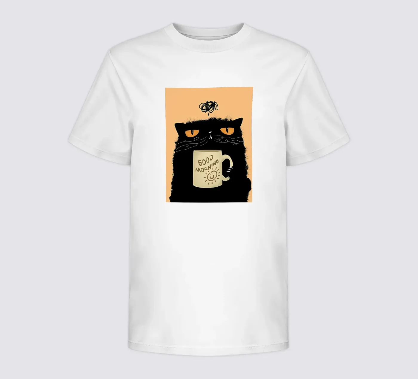 Grumpy Cat Coffee Kinder T-Shirt von Arjun