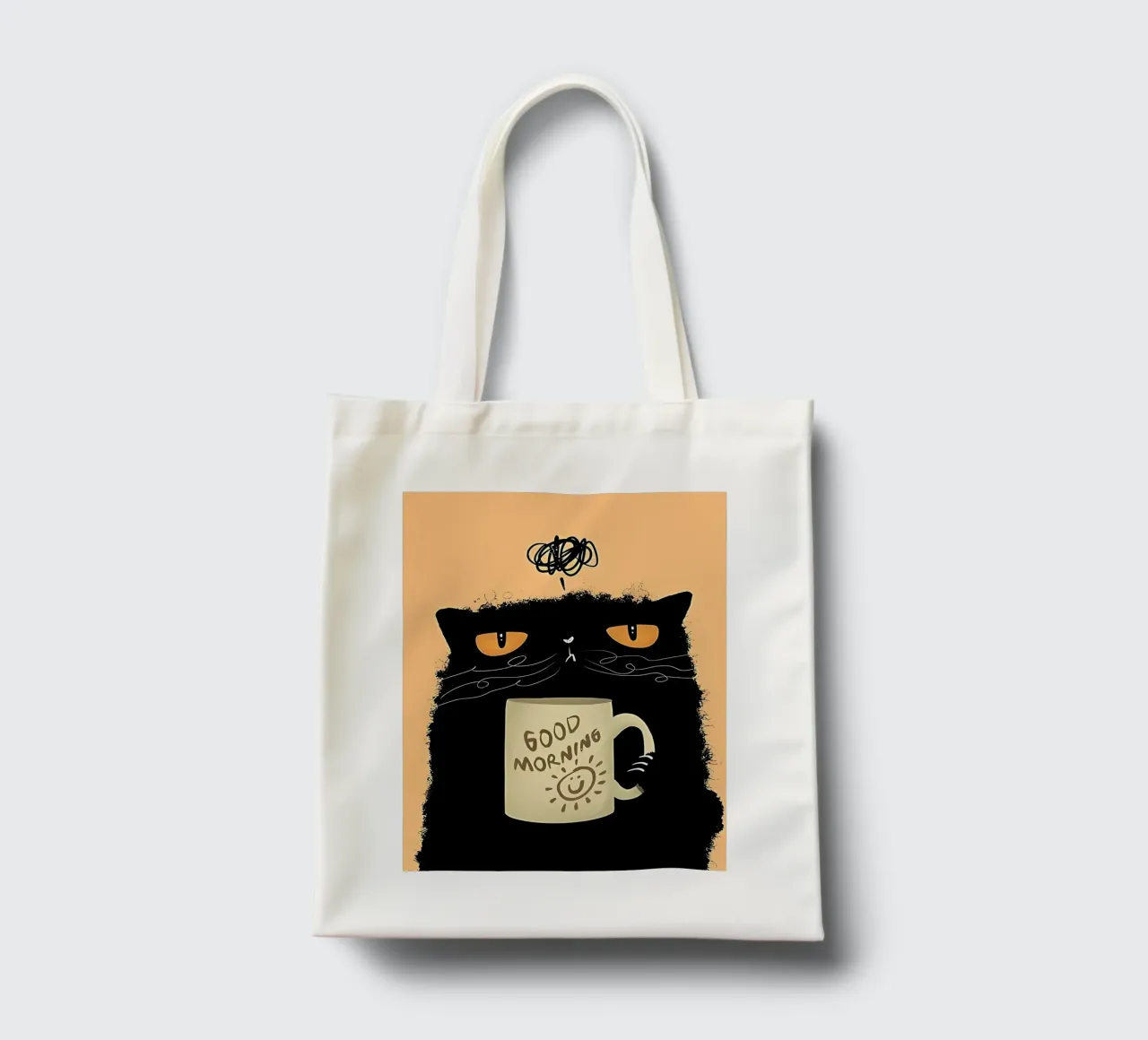 Caffè Grumpy Cat borsa in juta da Arjun