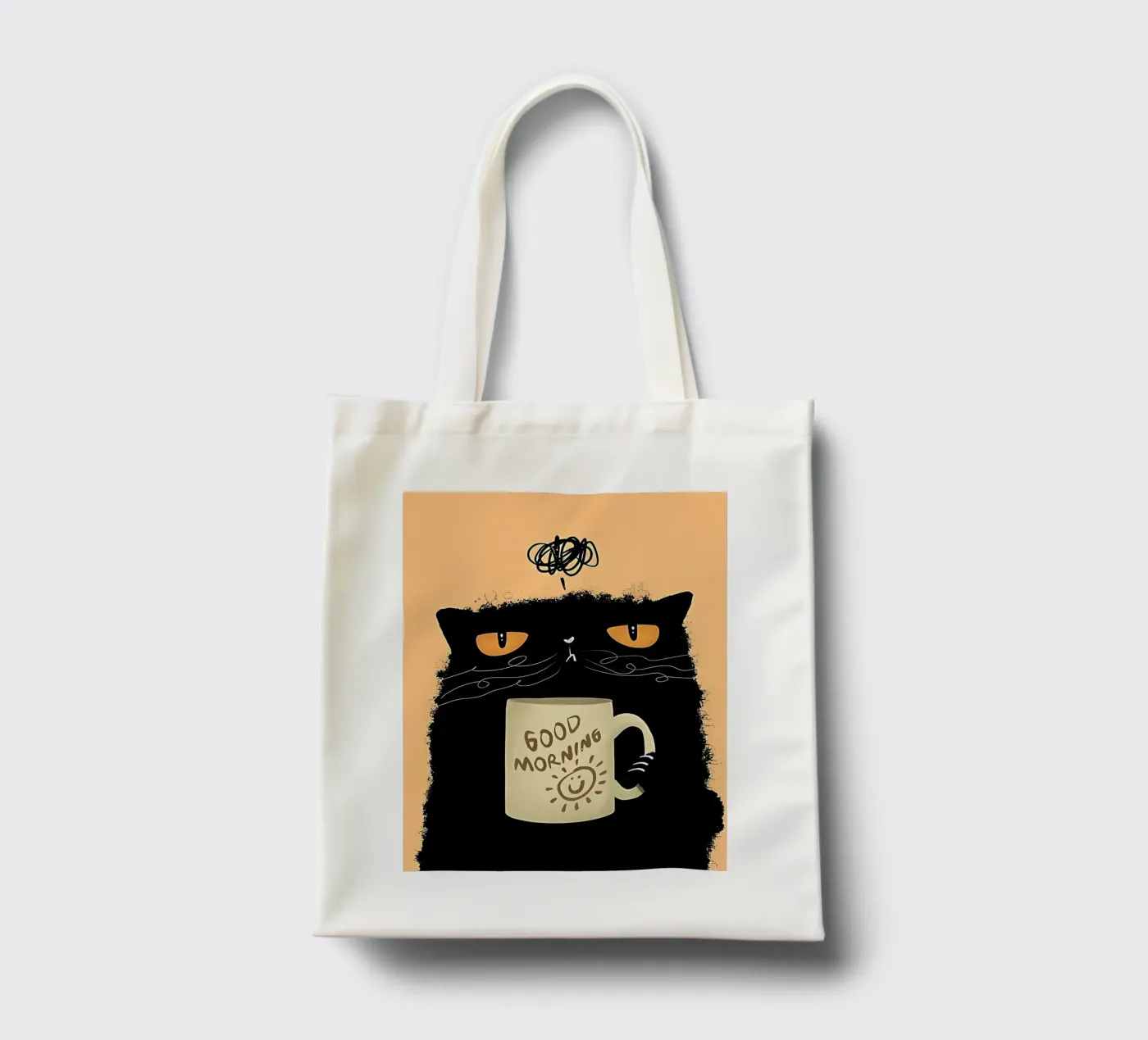 Caffè Grumpy Cat borsa in juta da Arjun