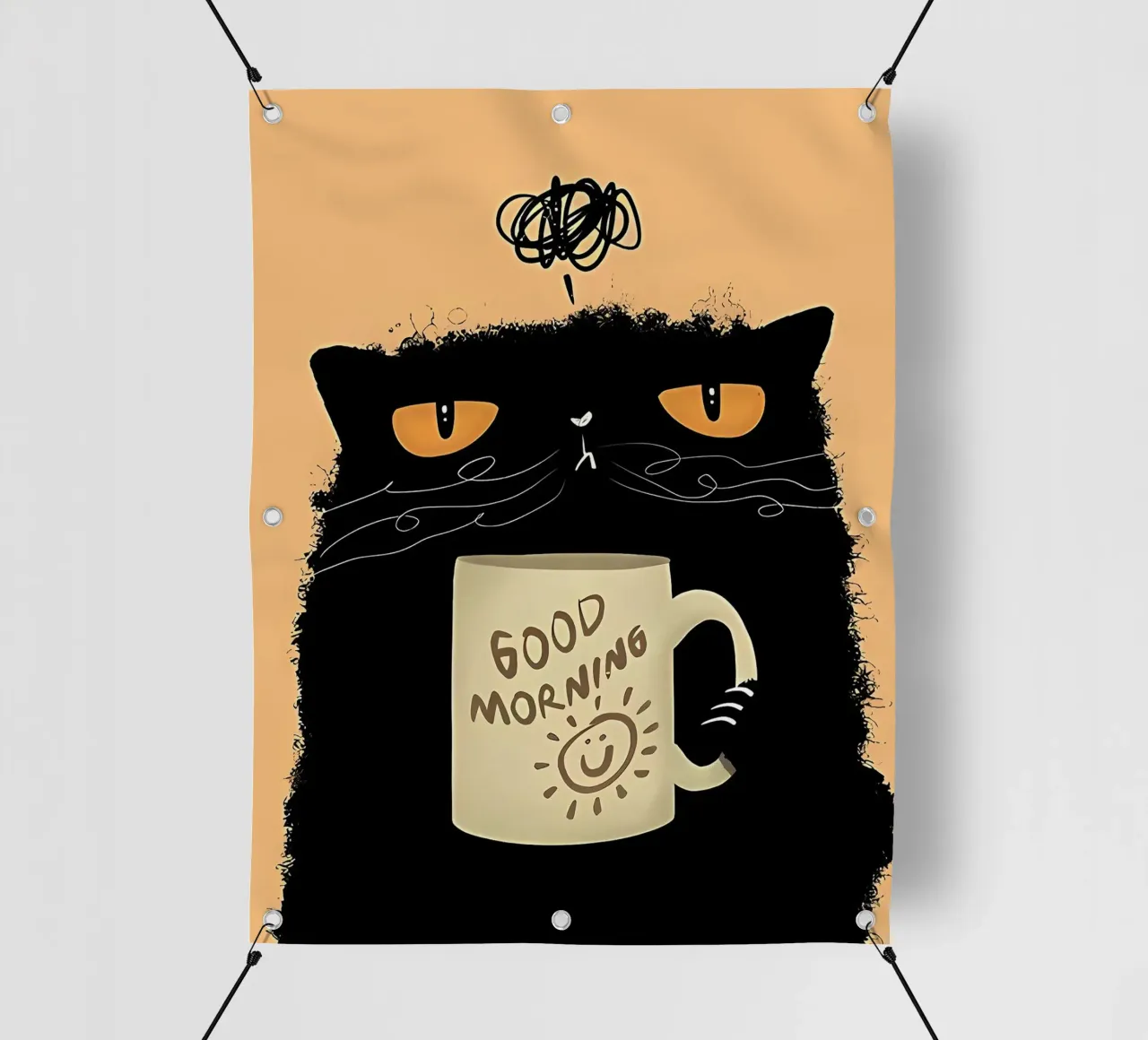 Caffè Grumpy Cat telo in pvc da Arjun