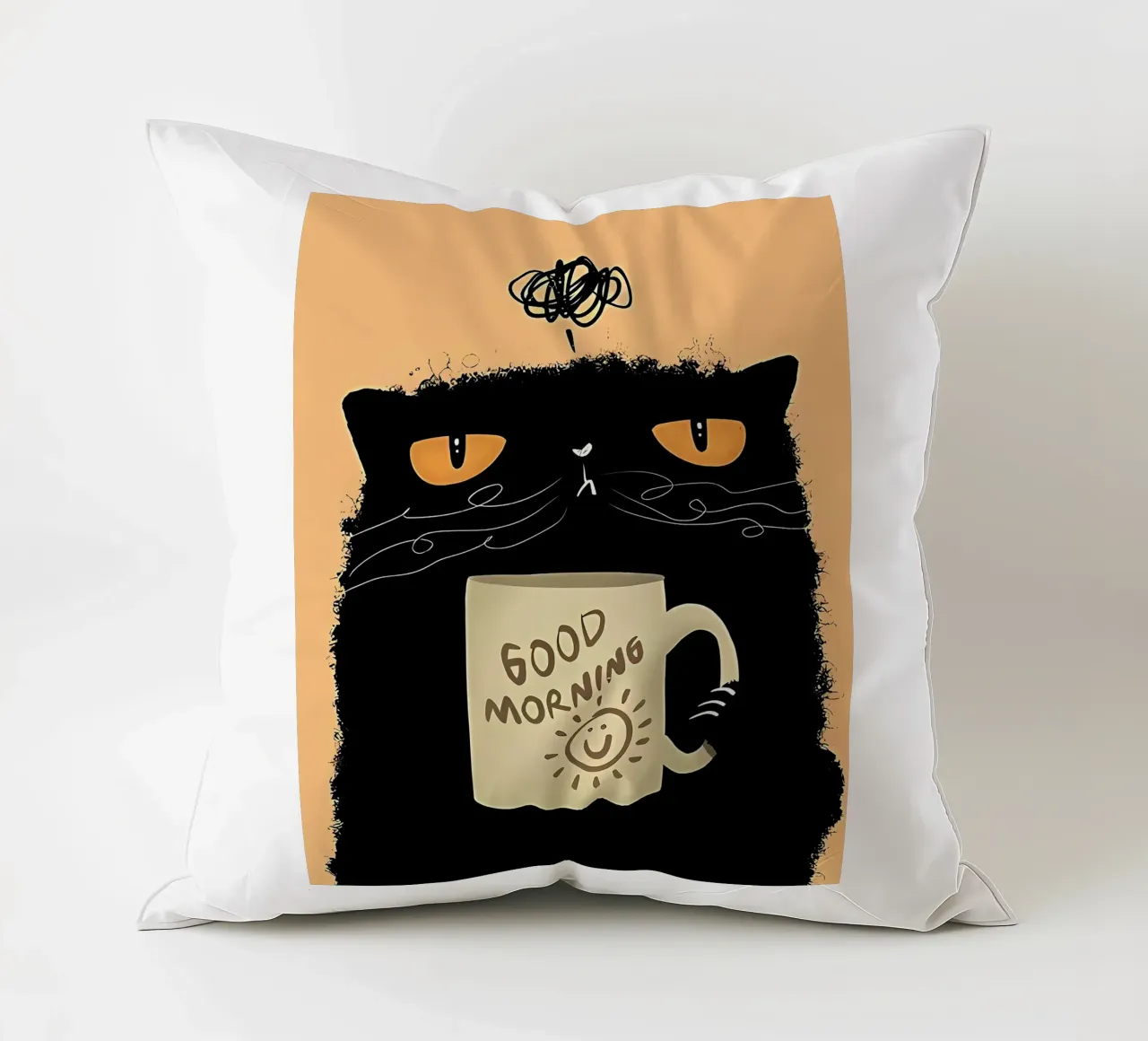 Caffè Grumpy Cat cuscino da Arjun